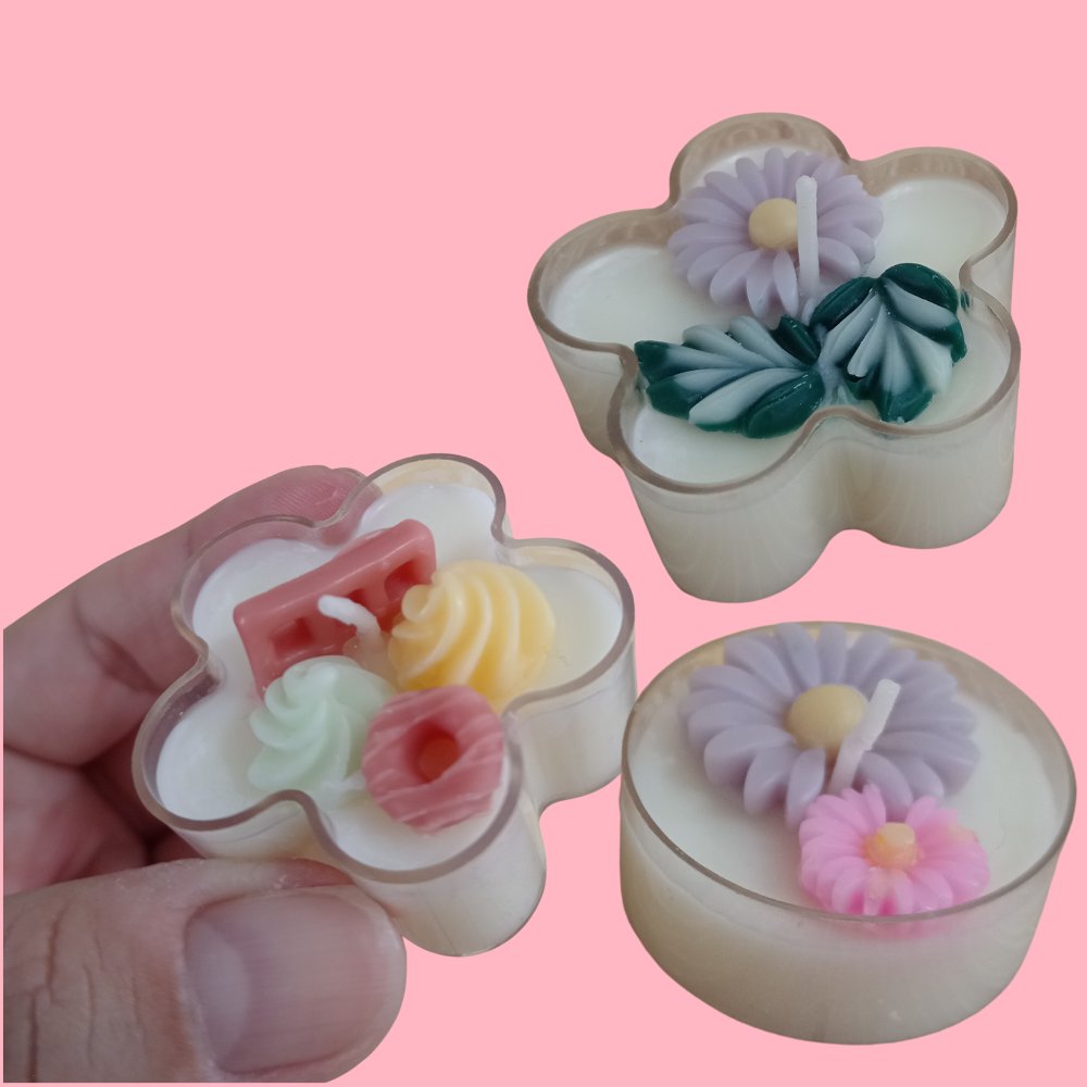 Velas de envase acrílico