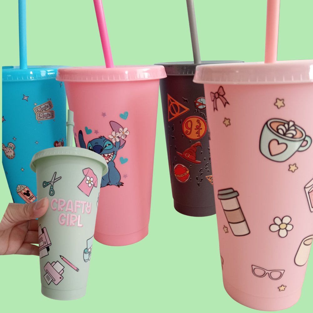 Vaso plástico UVDTF