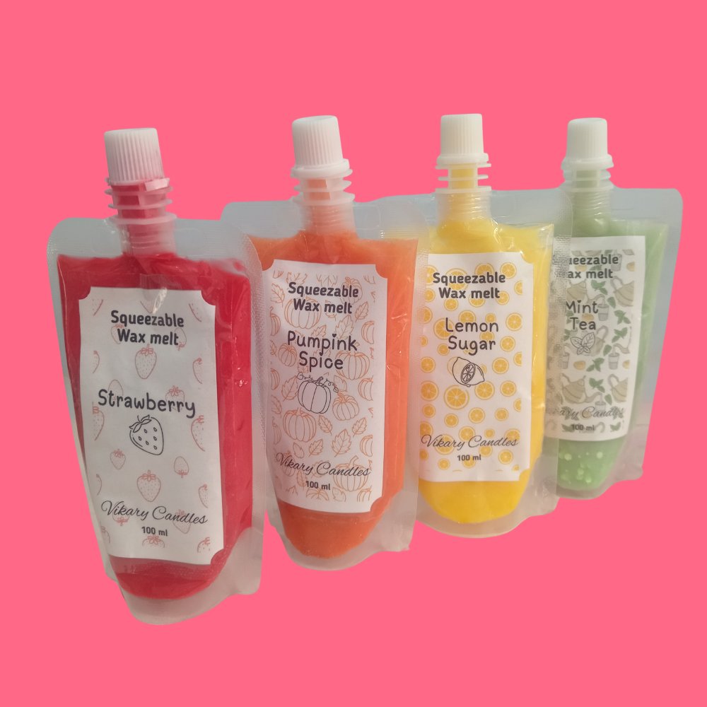 Wax melt exprimible